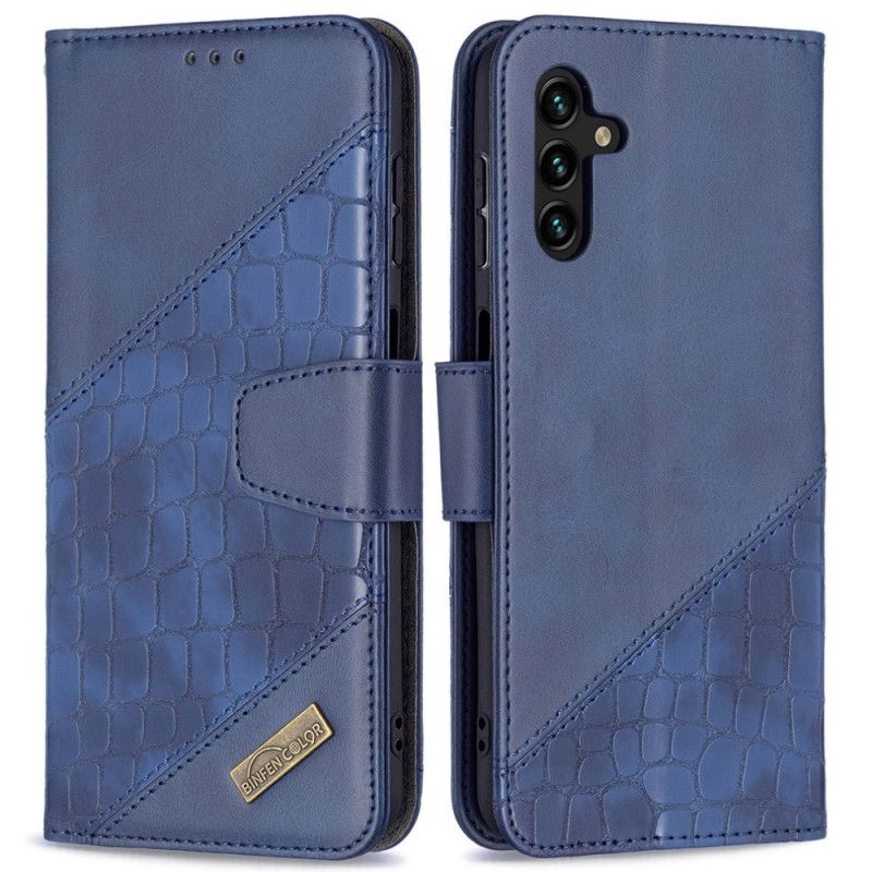 Læder Cover Samsung Galaxy A13 5g Telefon Etui Klassisk Krokodilleskindseffekt