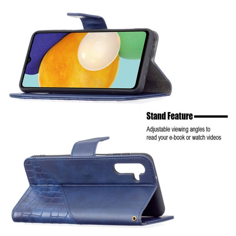 Læder Cover Samsung Galaxy A13 5g Telefon Etui Klassisk Krokodilleskindseffekt