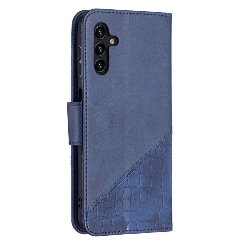 Læder Cover Samsung Galaxy A13 5g Telefon Etui Klassisk Krokodilleskindseffekt