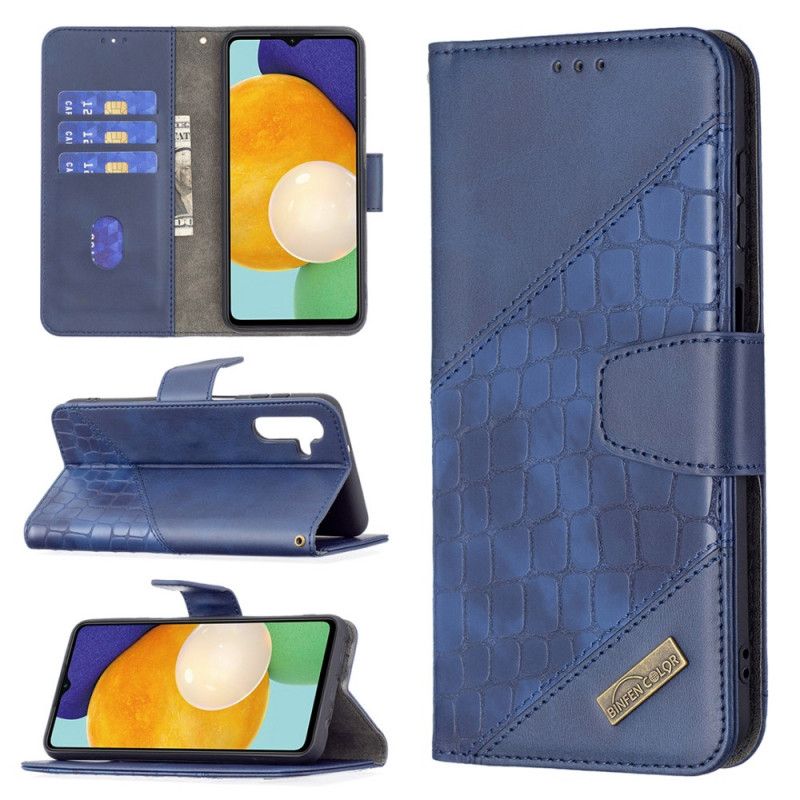 Læder Cover Samsung Galaxy A13 5g Telefon Etui Klassisk Krokodilleskindseffekt