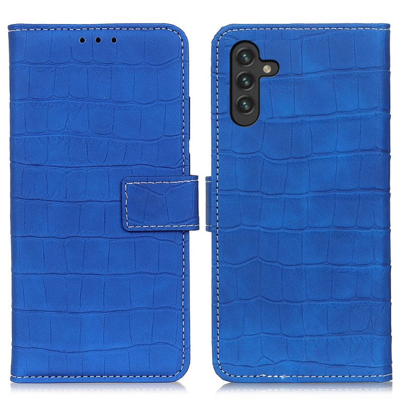 Læder Cover Samsung Galaxy A13 5g Telefon Etui Krokodille