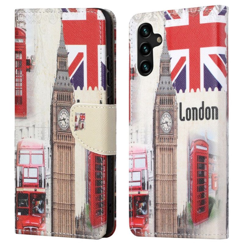 Læder Cover Samsung Galaxy A13 5g Telefon Etui London Life