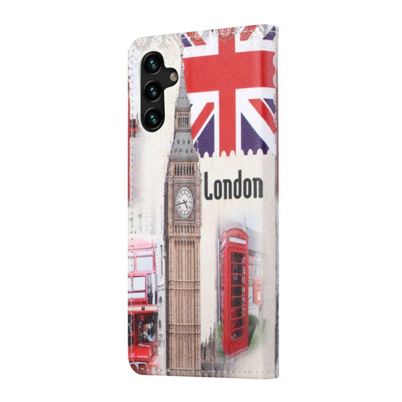 Læder Cover Samsung Galaxy A13 5g Telefon Etui London Life