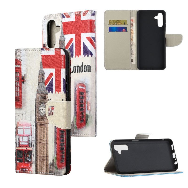 Læder Cover Samsung Galaxy A13 5g Telefon Etui London Life