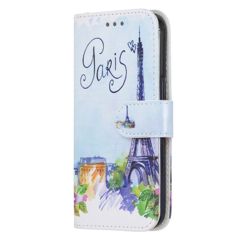 Læder Cover Samsung Galaxy A13 5g Telefon Etui Maleri Paris