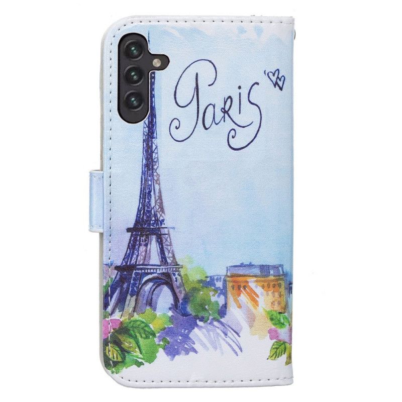 Læder Cover Samsung Galaxy A13 5g Telefon Etui Maleri Paris