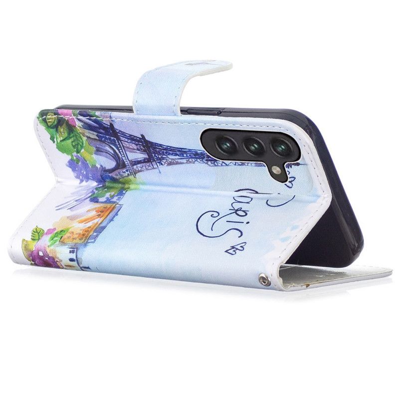 Læder Cover Samsung Galaxy A13 5g Telefon Etui Maleri Paris