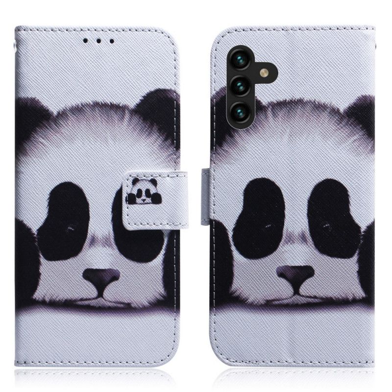 Læder Cover Samsung Galaxy A13 5g Telefon Etui Panda Face