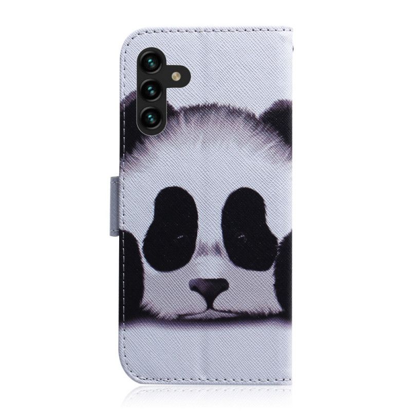 Læder Cover Samsung Galaxy A13 5g Telefon Etui Panda Face