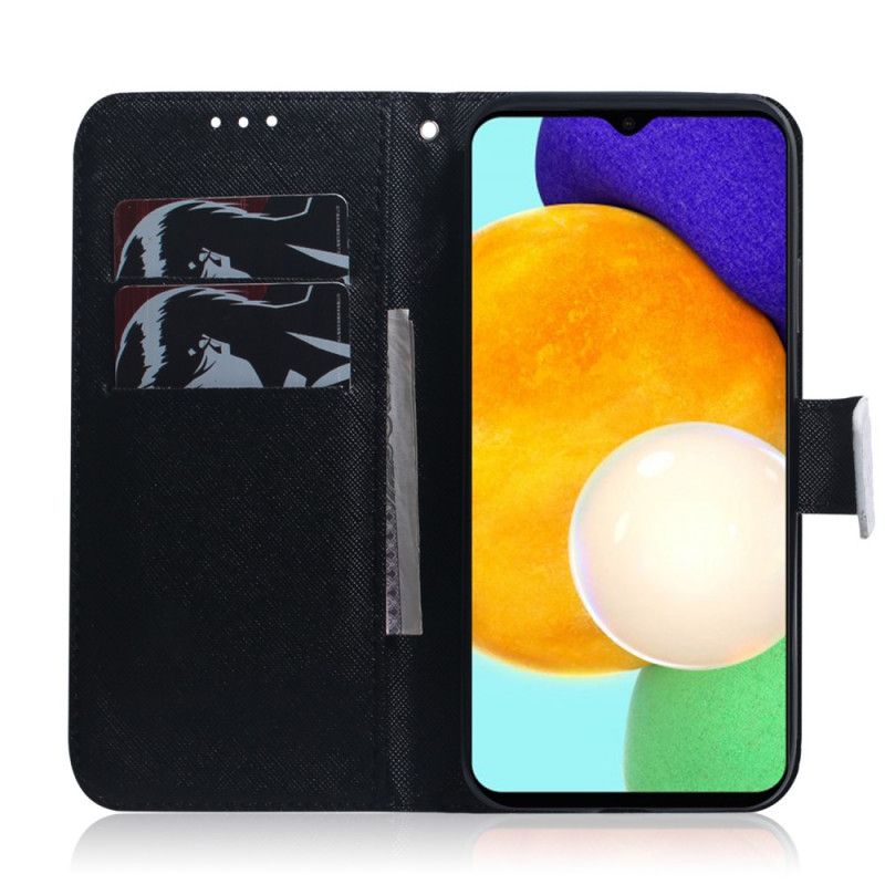 Læder Cover Samsung Galaxy A13 5g Telefon Etui Panda Face