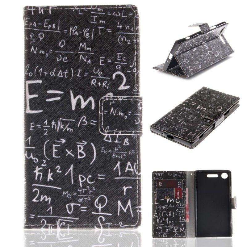 Flip Cover Læder Sony Xperia XZ1 Matematiske Beregninger