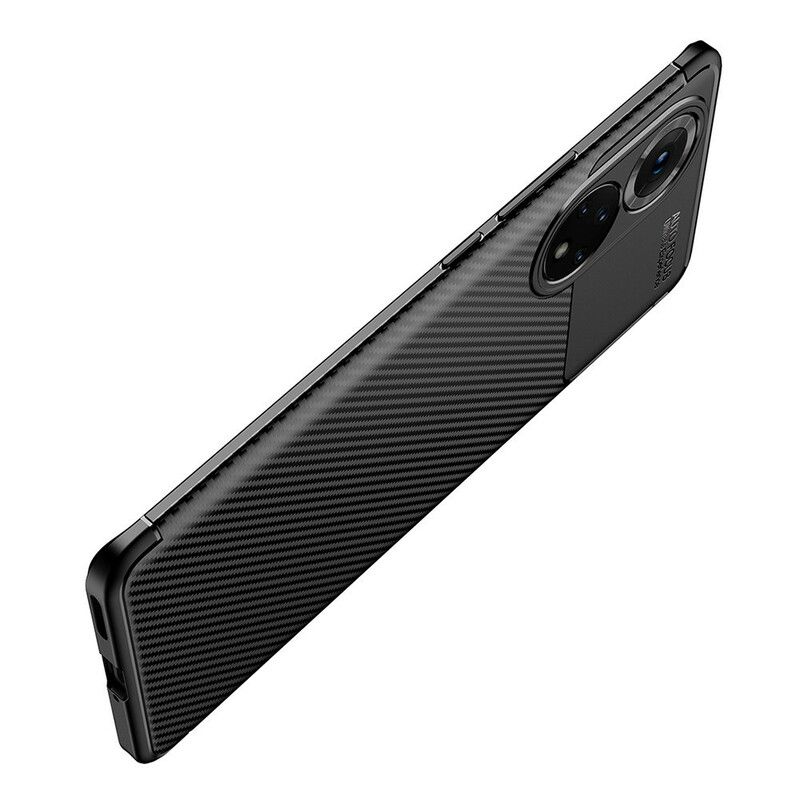 Cover Huawei Nova 9 / Honor 50 Fleksibel Kulfibertekstur