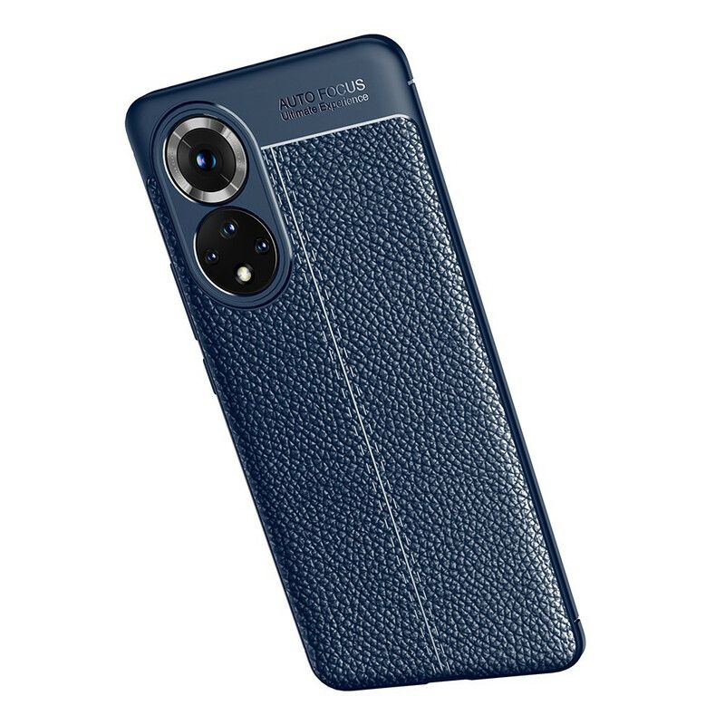 Cover Til Huawei Nova 9 / Honor 50 Double Line Litchi-lædereffekt