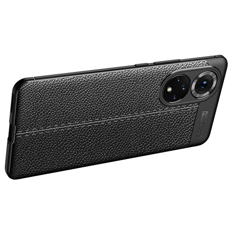 Cover Til Huawei Nova 9 / Honor 50 Double Line Litchi-lædereffekt