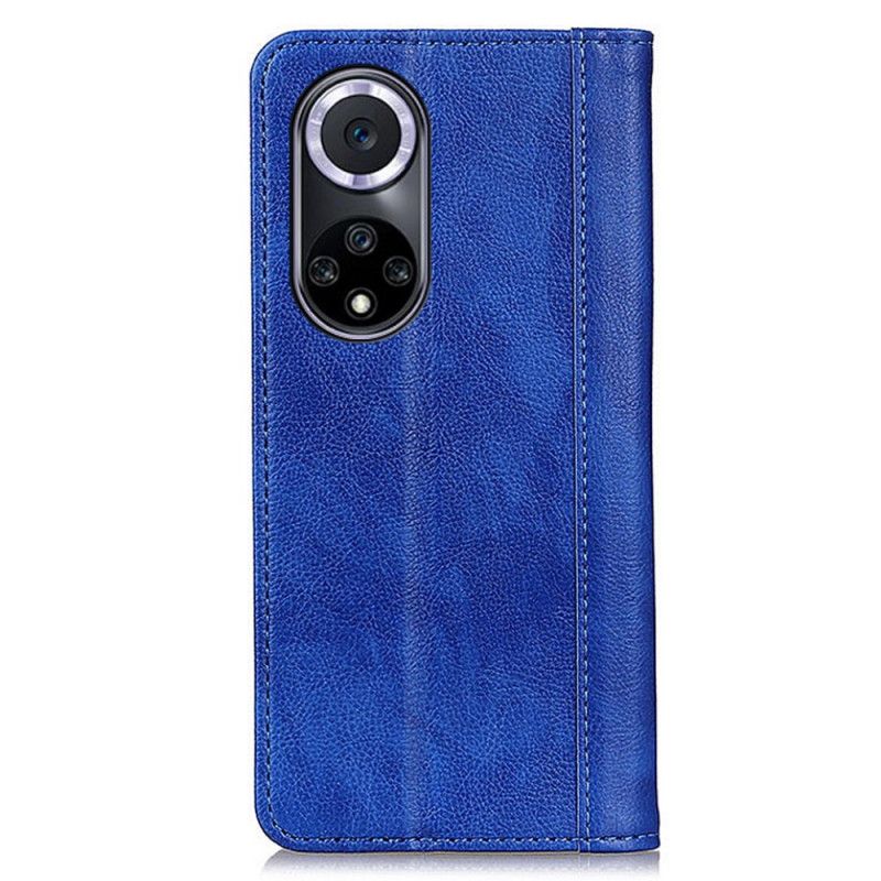 Læder Cover Huawei Nova 9 / Honor 50 Telefon Etui Elegance Split Litchi-læder