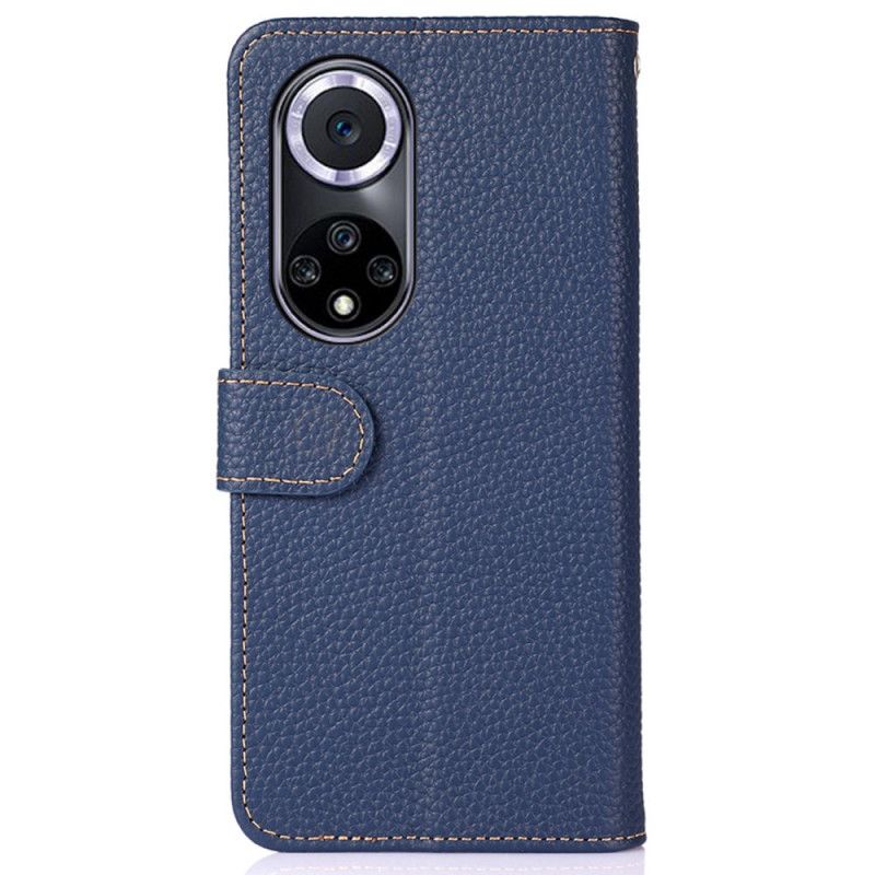 Læder Cover Huawei Nova 9 / Honor 50 Telefon Etui Litchi Khazneh Læder