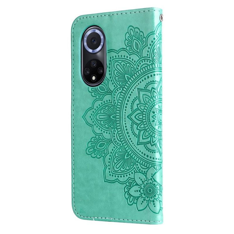 Læder Cover Huawei Nova 9 / Honor 50 Telefon Etui Mandala