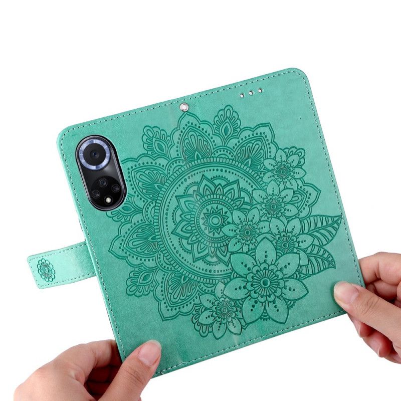 Læder Cover Huawei Nova 9 / Honor 50 Telefon Etui Mandala