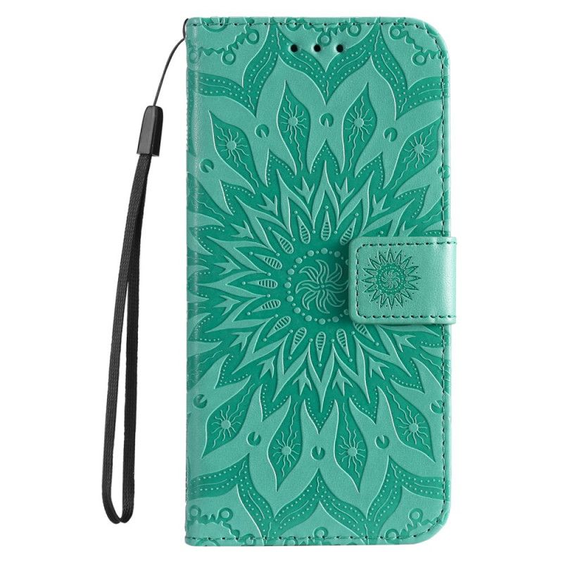 Læder Cover Huawei Nova 9 / Honor 50 Telefon Etui Solblomst