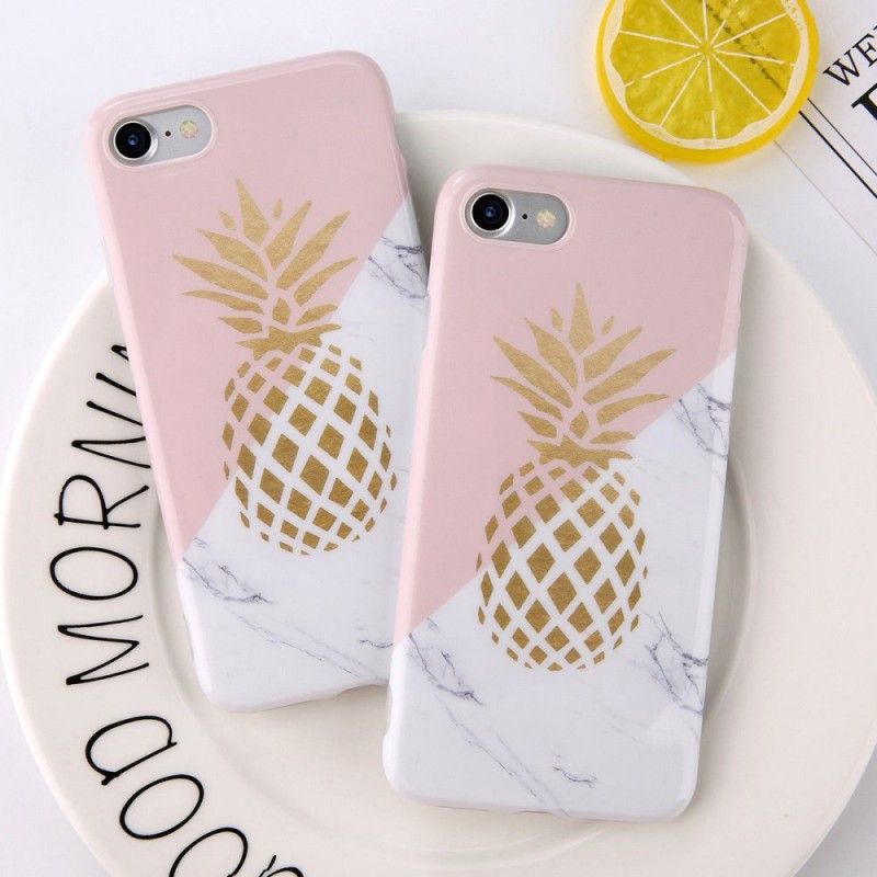 Cover for iPhone 6 / 6S Marmoreret Ananas