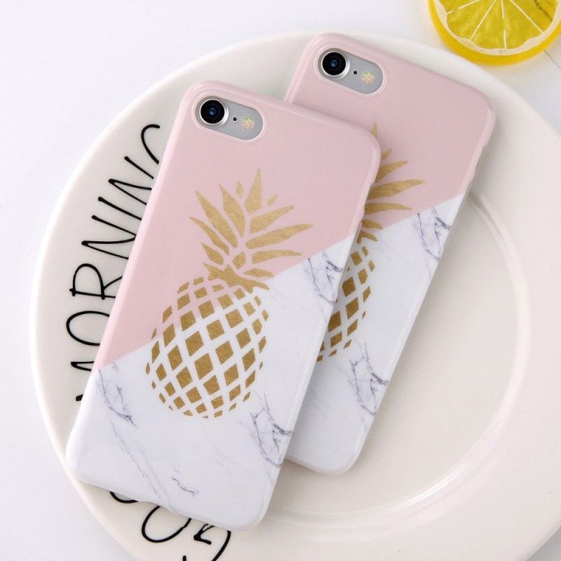 Cover for iPhone 6 / 6S Marmoreret Ananas