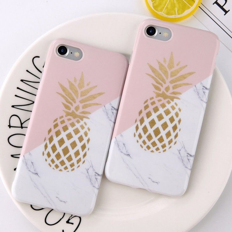 Cover for iPhone 6 / 6S Marmoreret Ananas