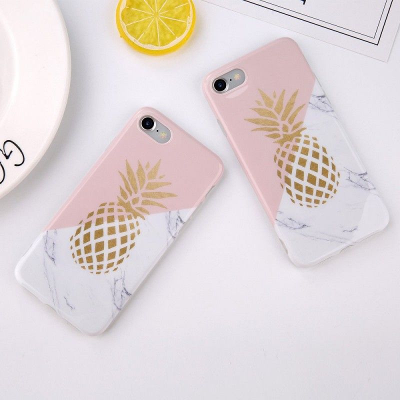 Cover for iPhone 6 / 6S Marmoreret Ananas