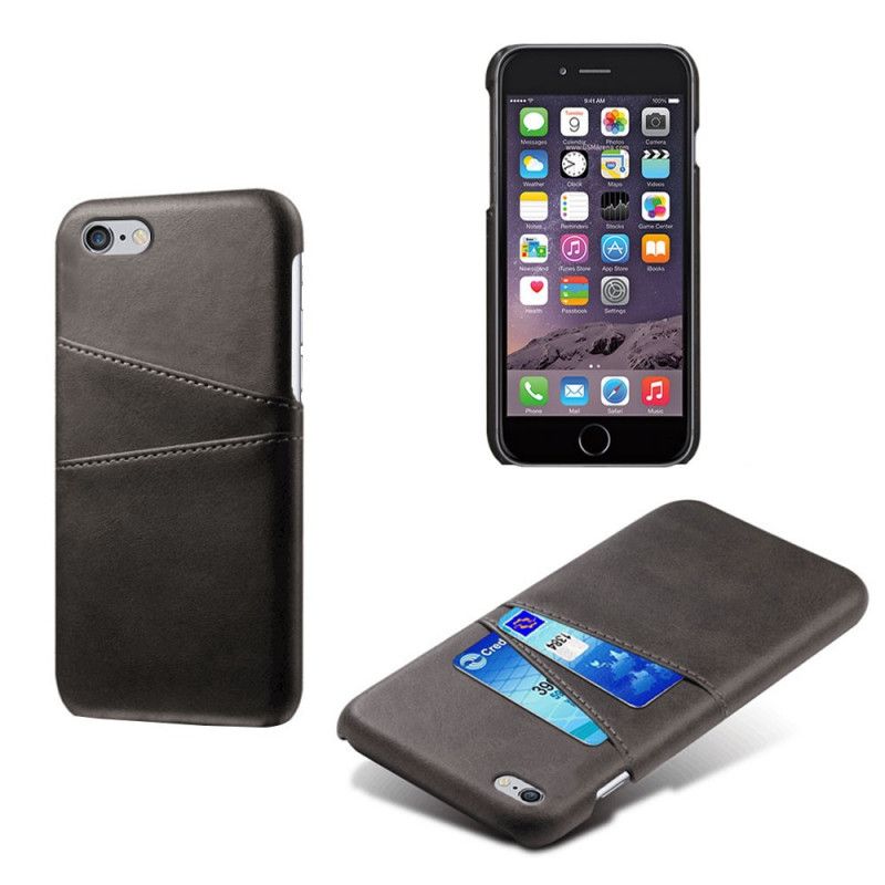 Cover for iPhone 6 / 6S Sort Kortholder