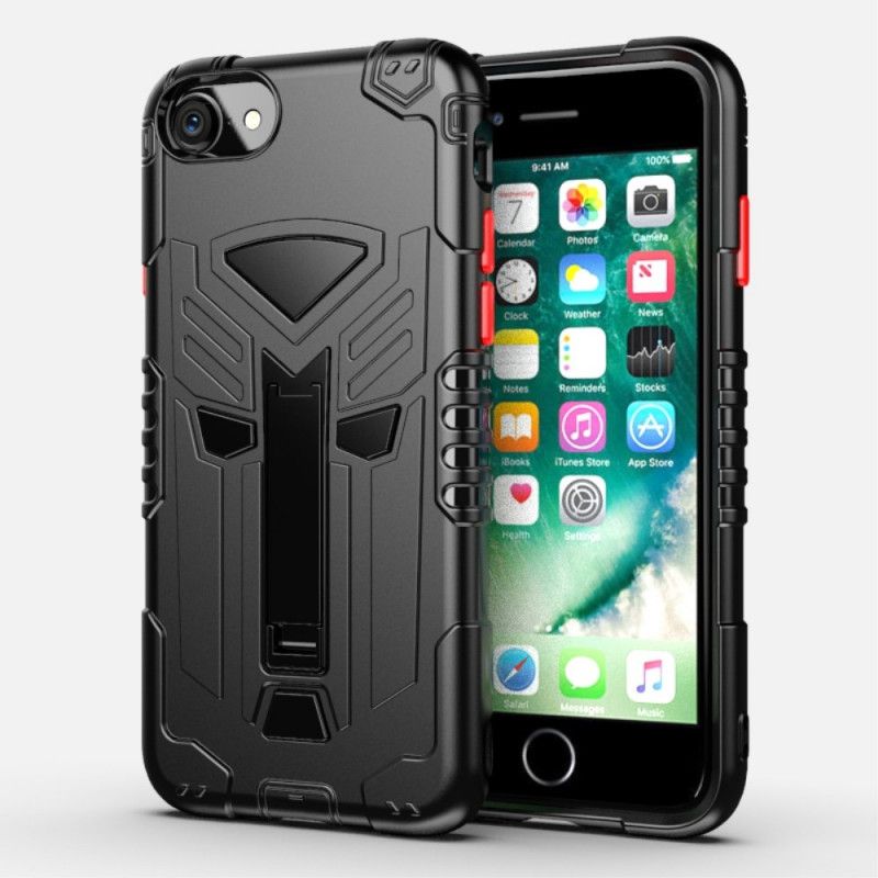 Cover for iPhone 6 / 6S Sort Skjold Med Krykke