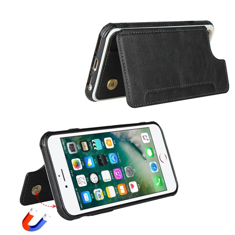 Cover for iPhone 6 / 6S Sort Tegnebog Plus