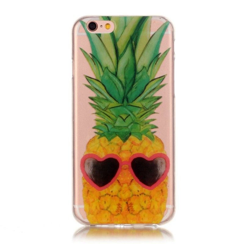 Cover iPhone 6 / 6S Gennemsigtig Inkognito Ananas