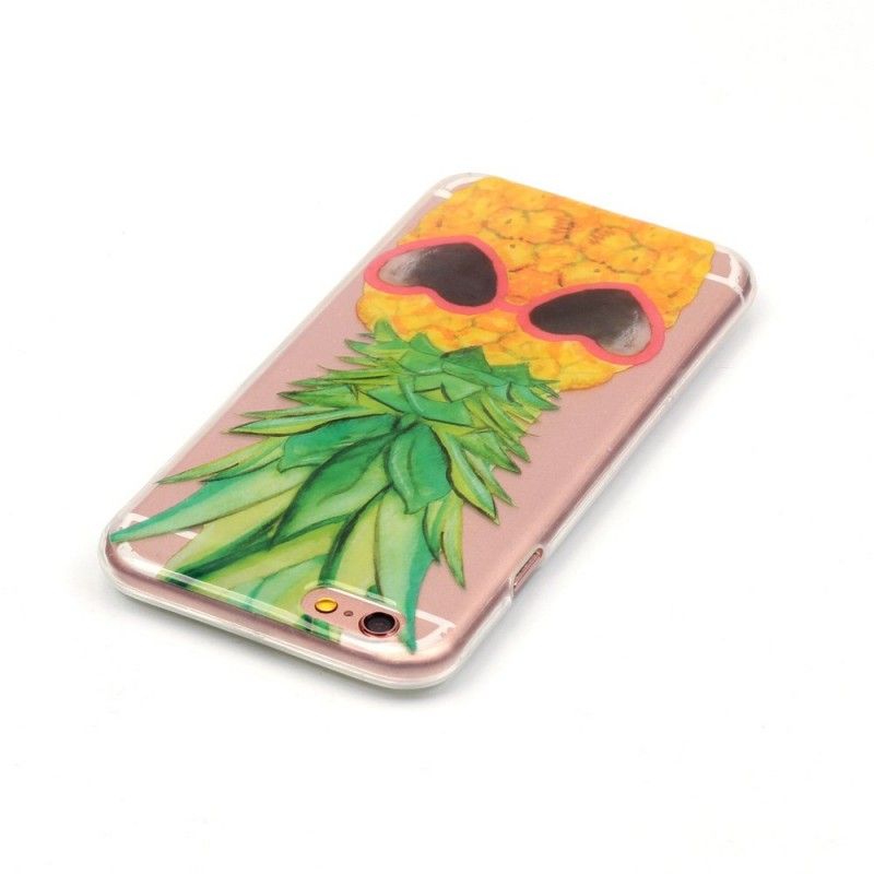 Cover iPhone 6 / 6S Gennemsigtig Inkognito Ananas