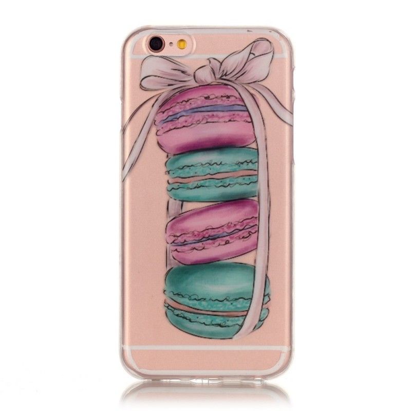 Cover iPhone 6 / 6S Gennemsigtige Gourmetmakroner Original