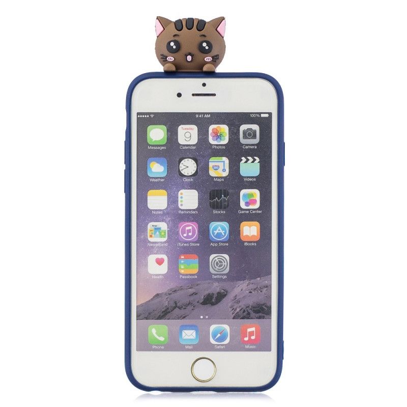 Cover iPhone 6 / 6S Hvid 3D Katte Beskyttelse