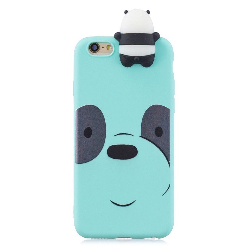 Cover iPhone 6 / 6S Sort Eric Den 3D Panda