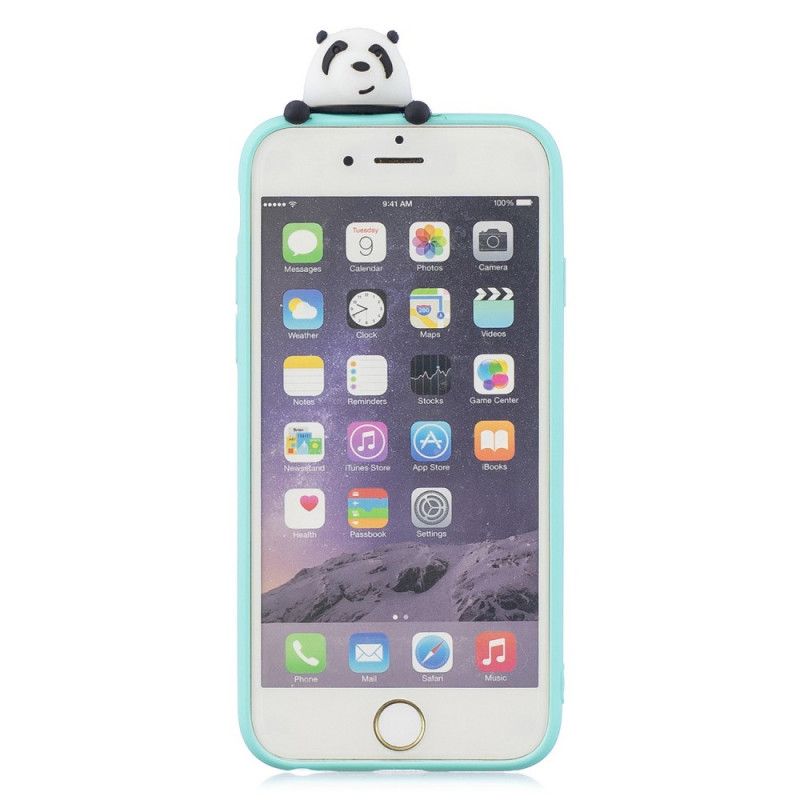 Cover iPhone 6 / 6S Sort Eric Den 3D Panda