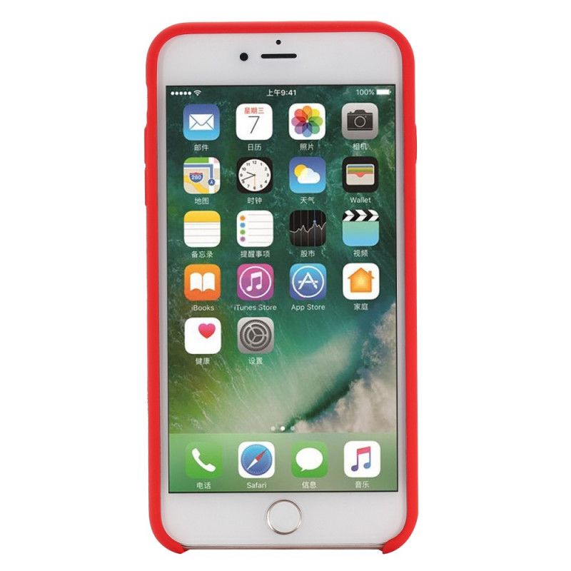 Cover iPhone 6 / 6S Sort Flydende Silikone Original