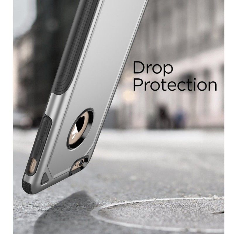 Cover iPhone 6 / 6S Sort Premium Metaleffekt Original