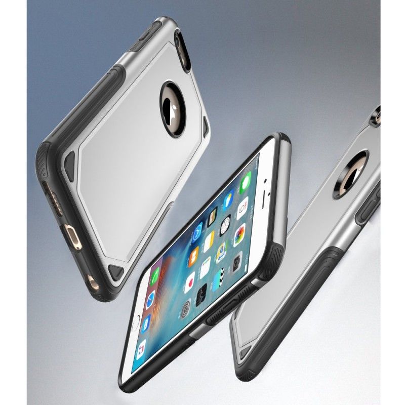 Cover iPhone 6 / 6S Sort Premium Metaleffekt Original