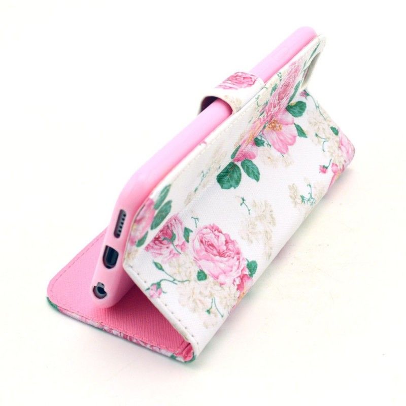 Flip Cover iPhone 6 / 6S Mobilcover Frihedsblomster