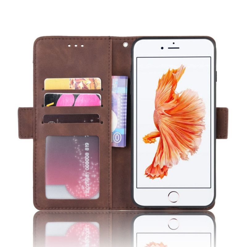 Flip Cover Læder for iPhone 6 / 6S Sort Førsteklasses Multikort