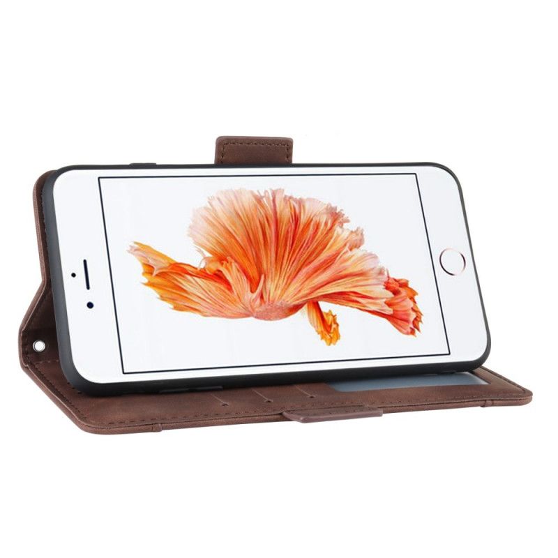 Flip Cover Læder for iPhone 6 / 6S Sort Førsteklasses Multikort