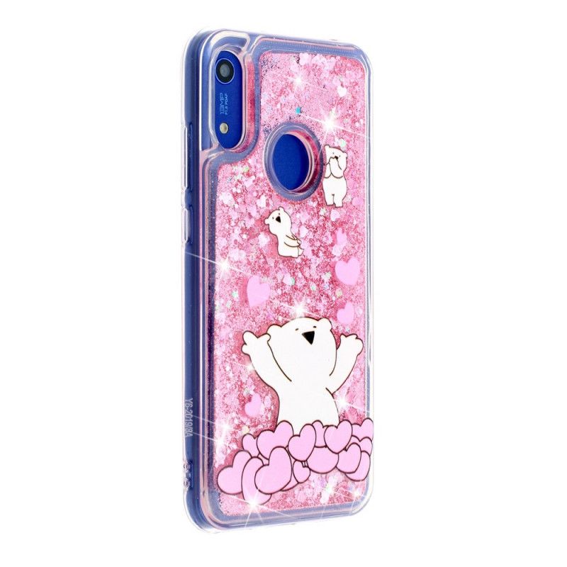 Cover for Huawei Y6 2019 Glitterbjørne