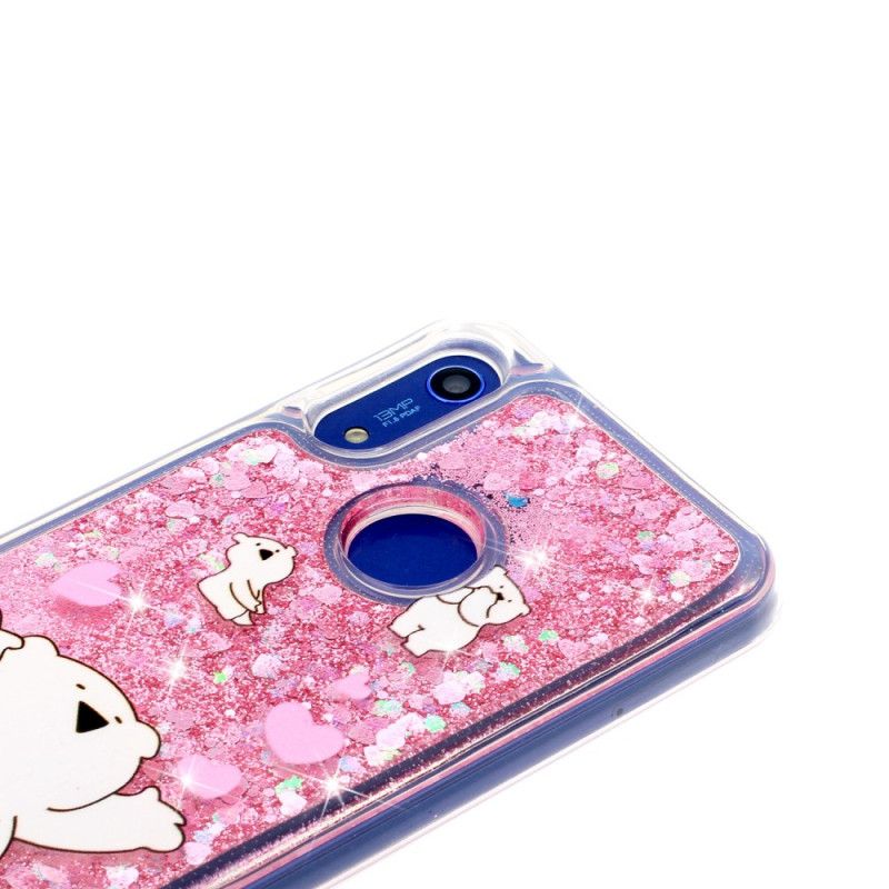 Cover for Huawei Y6 2019 Glitterbjørne