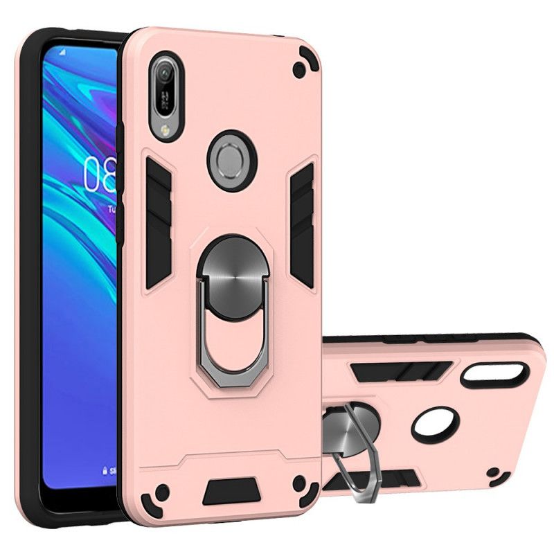 Cover Huawei Y6 2019 Hvid Aftagelig Ringholder