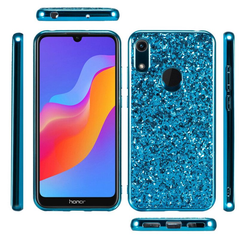 Cover Huawei Y6 2019 Rød Premium Glitter