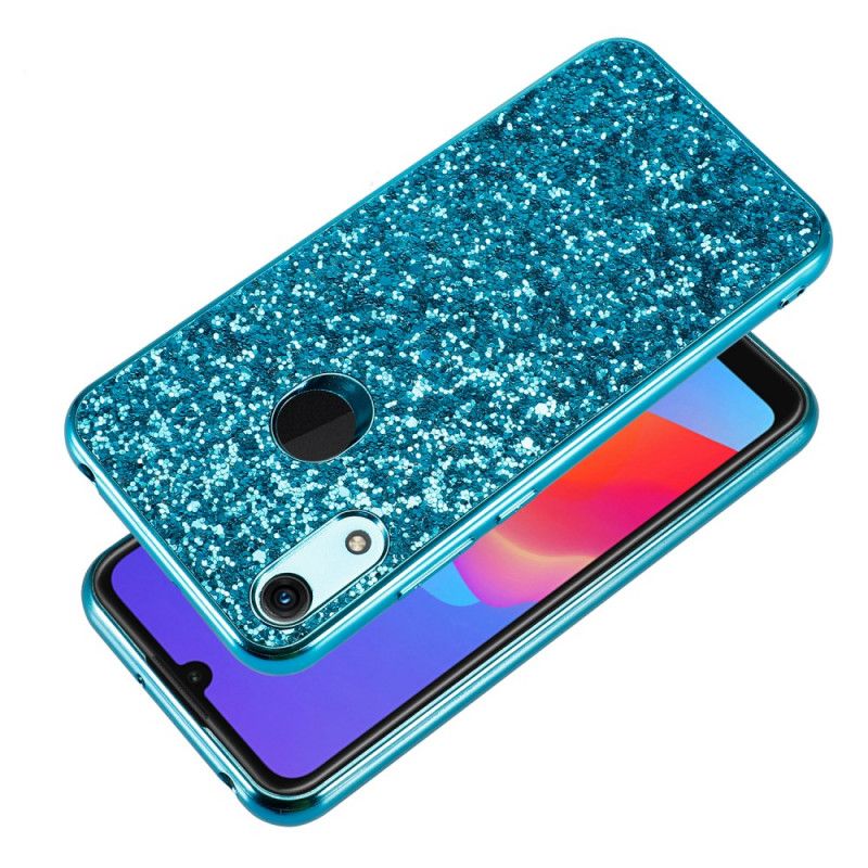 Cover Huawei Y6 2019 Rød Premium Glitter