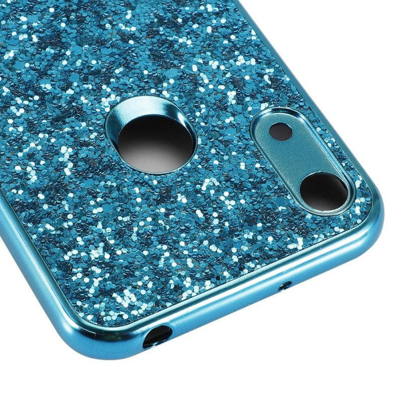 Cover Huawei Y6 2019 Rød Premium Glitter