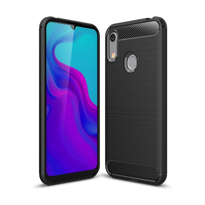 Cover Huawei Y6 2019 Sort Børstet Kulfiber Beskyttelse