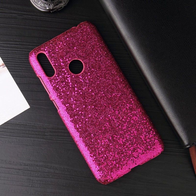 Cover Huawei Y6 2019 Sort Pailletter